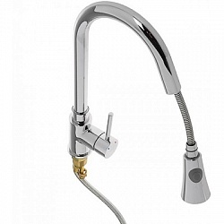 Смеситель для кухни с выдвижной лейкой Frap F6052