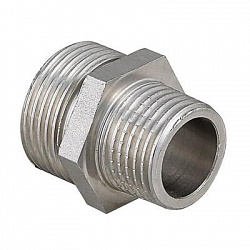 Ниппель переходной 1 1/2" x 1" Н/Н никель VALTEC VTr.580.N.0806